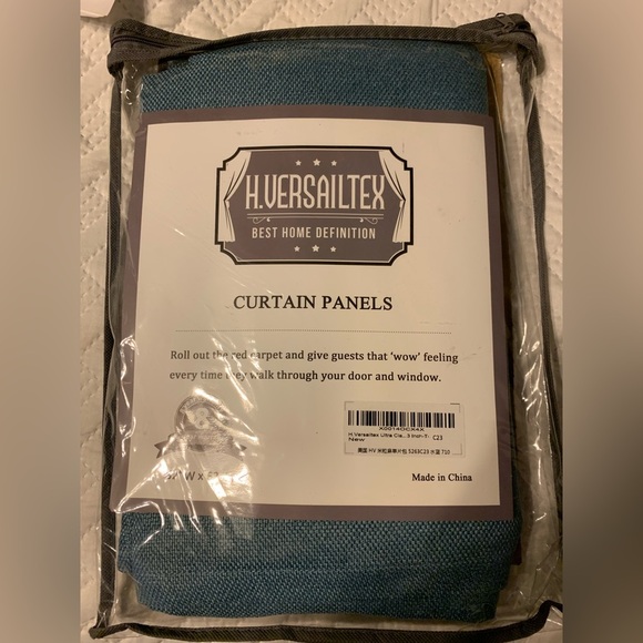 1 BLACKOUT CURTAIN PANEL. New. H. VERSAILTEX 52”x 63”.Copper grommets. Warranty - Picture 4 of 7